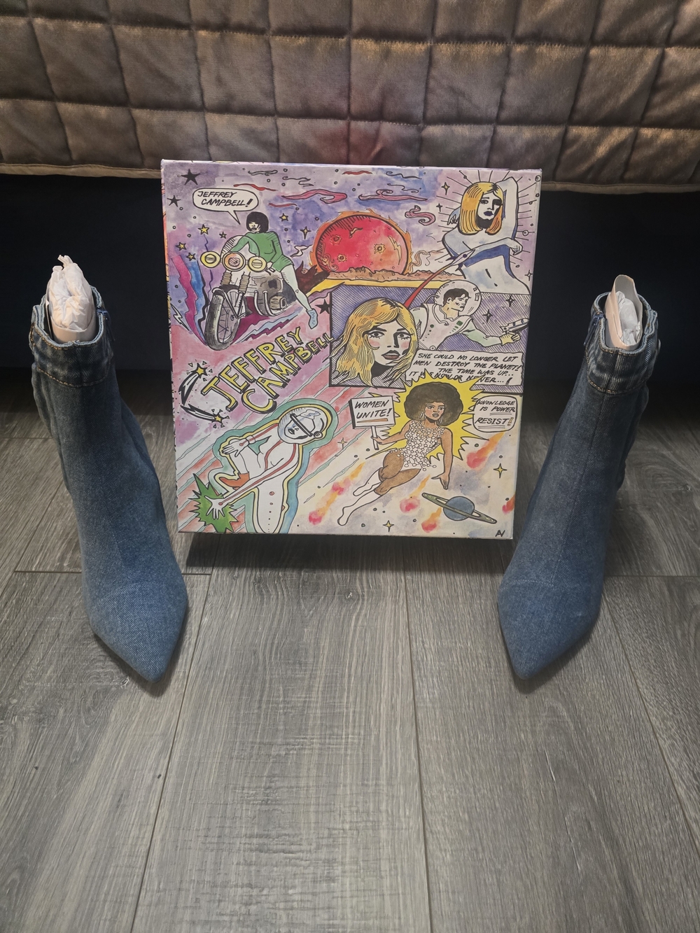 Jeffrey Campbell Denim Boots